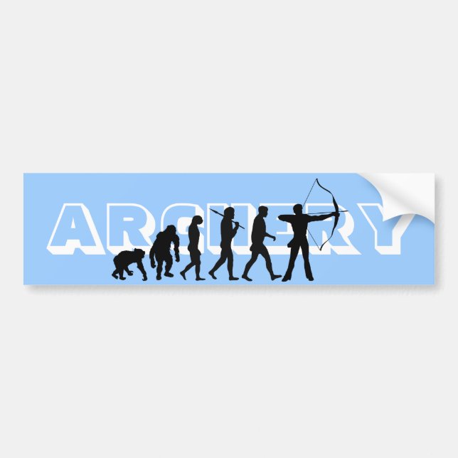 Archery Evolution Sportliebhaber Autoaufkleber (Vorne)