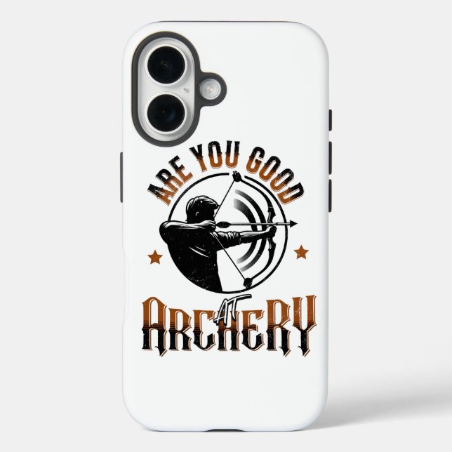 Archery Funny Design iPhone 16 Hülle (Rückseite)