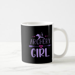 Archery Girl Funny Female Archer Quote Bow and Arr Kaffeetasse