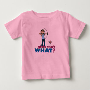 Archery Girl in Blue - Light Baby T-shirt