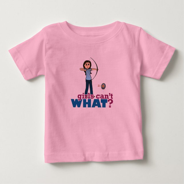 Archery Girl in Blue - Light Baby T-shirt (Vorderseite)