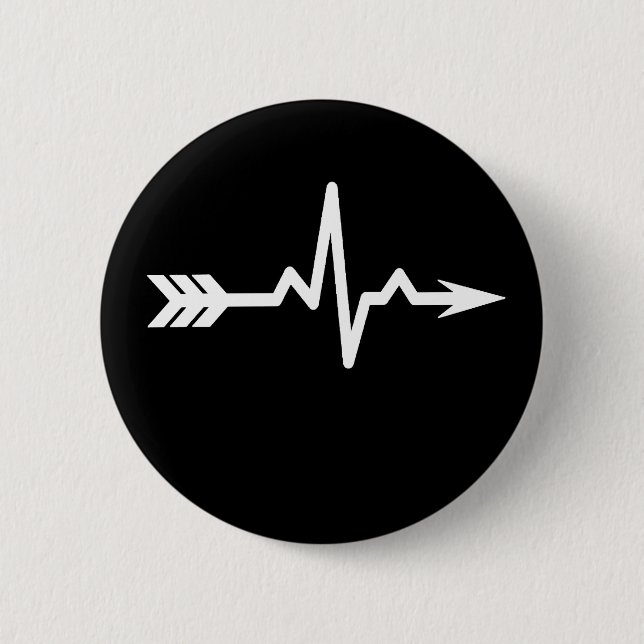 Archery Heartbeat Sports Button (Vorderseite)
