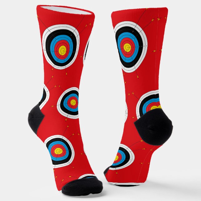 Archery Hinterns Ziele und Pfeile Neurot Socken (Gewinkelt)