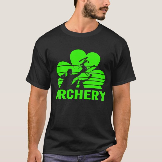 Archery Kleeblatt St Patricks Day T-Shirt (Vorderseite)