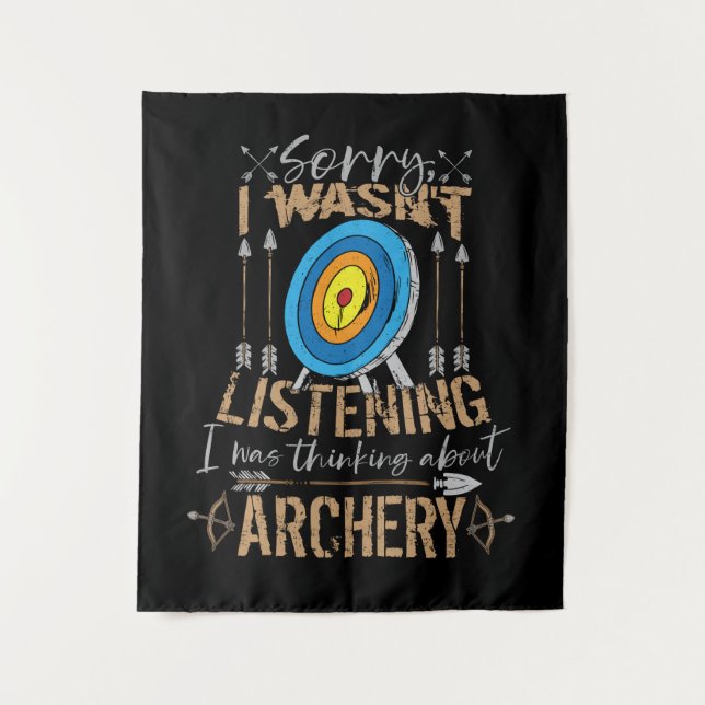 Archery Lover Men Compound Bow Geschenk Kinder Bog Wandteppich (Vorderseite)