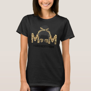 Archery Mama Life Messy Bun Haar Brille Mutter D T-Shirt