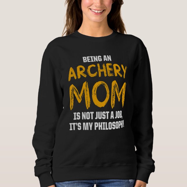 Archery Mama Mutter 12 Sweatshirt (Vorderseite)