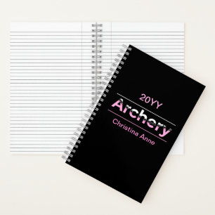 Archery Minimalistisch Modern Art - Rosa Arche Notizbuch