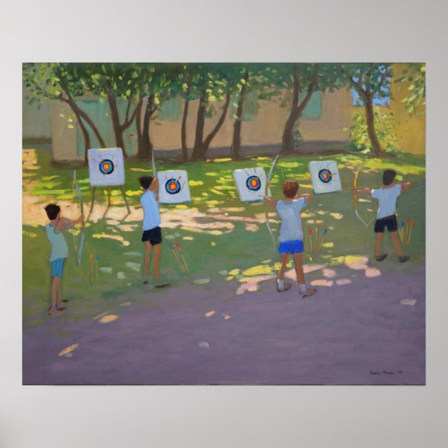 Archery Practice Frankreich Poster (Vorne)