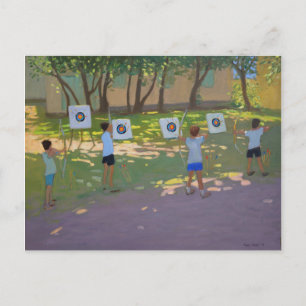 Archery Practice Frankreich Postkarte