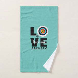 Archery Sport Cool Typografy Archers Personalisier Handtuch