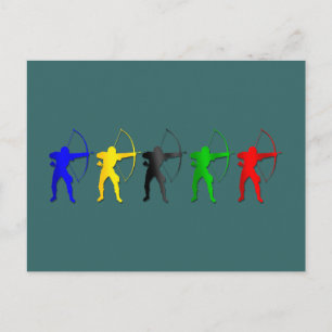 Archery Summer Games Archer Sports Postkarte