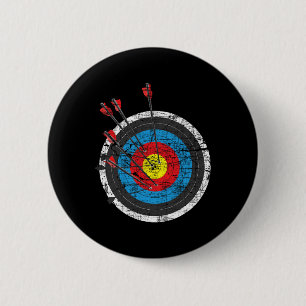 Archery Target - Archer Bowman Bow Junting Bowhunt Button