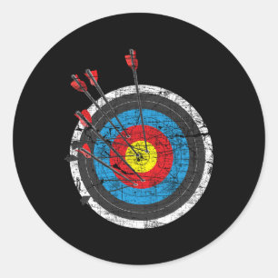 Archery Target - Archer Bowman Bow Junting Bowhunt Runder Aufkleber