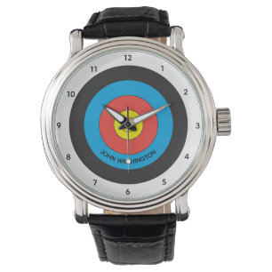 Archery Target Personalisiert Armbanduhr