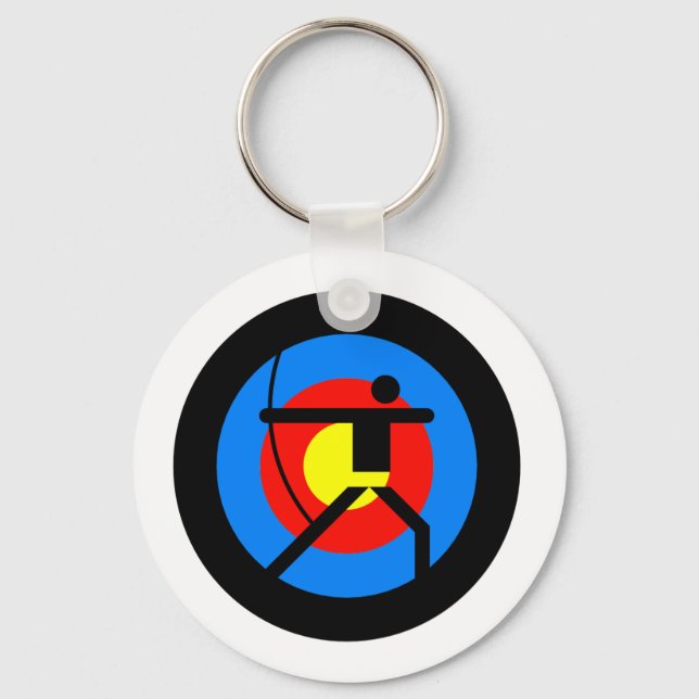 Archery Target und Archer Schlüsselanhänger (Vorderseite)