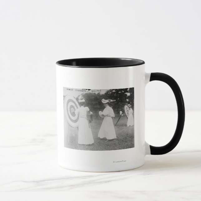 Archery Turnament in Boston, MA Fotograf Tasse (Rechts)