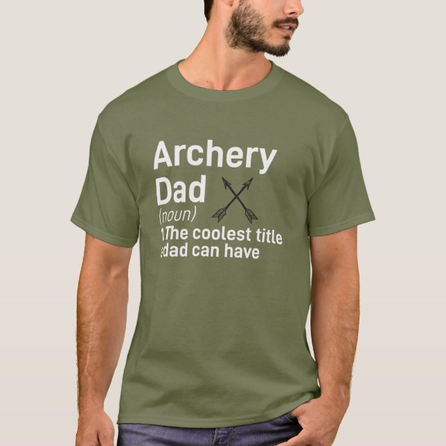 Archery Vater T - Shirt (Vorderseite)