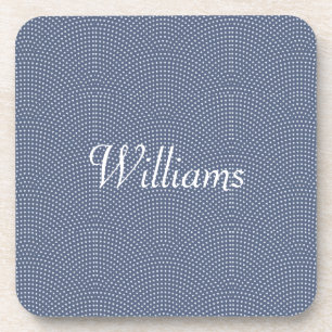 Arches bleues monogrammes Dessous de verre en plas
