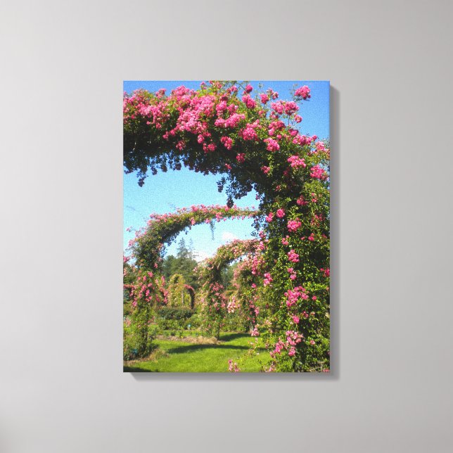Arches de Jardin rose d'Elizabeth Park toile Impri (Recto)