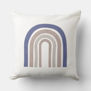 Arches der Mitte des Jahrhunderts - Blau und Beige Kissen