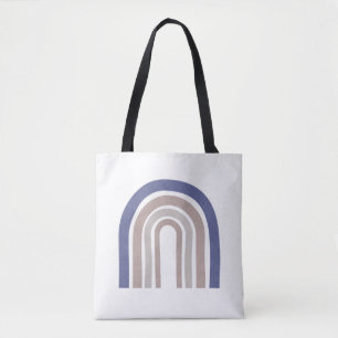 Arches der Mitte des Jahrhunderts - Blau und Beige Tasche