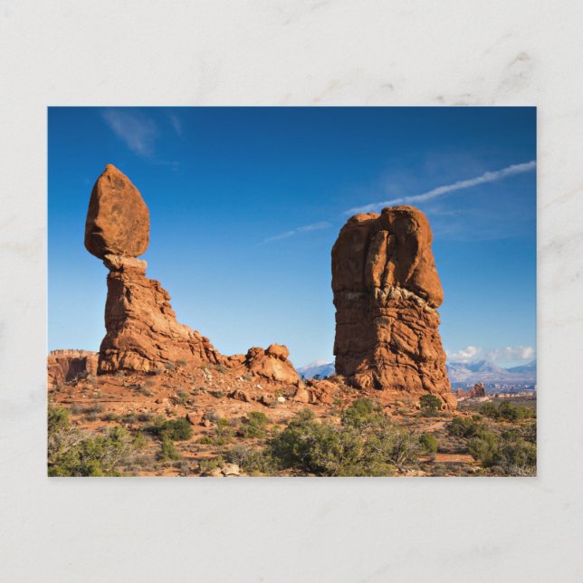 Arches National Park - Balanced Rock Postcard Postkarte (Vorderseite)