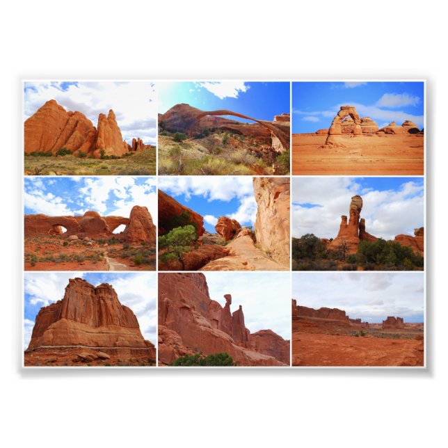 Arches National Park Collage Fotodruck (Vorne)