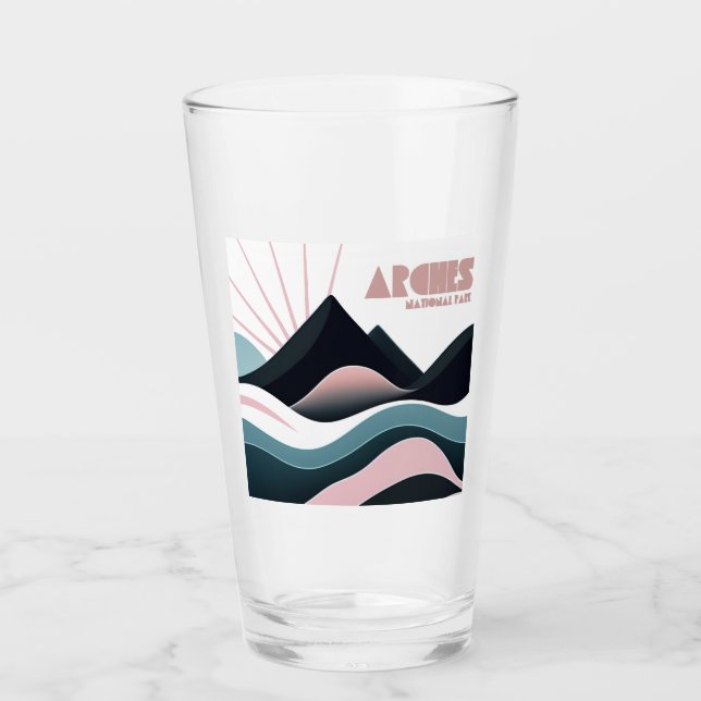 Arches National Park Farbenfrohe Hügel Glas (Vorderseite)