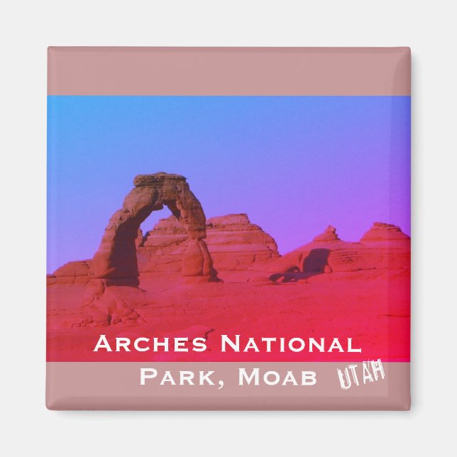 Arches National Park, Moab, Utah Landschaft Magnet (Vorne)