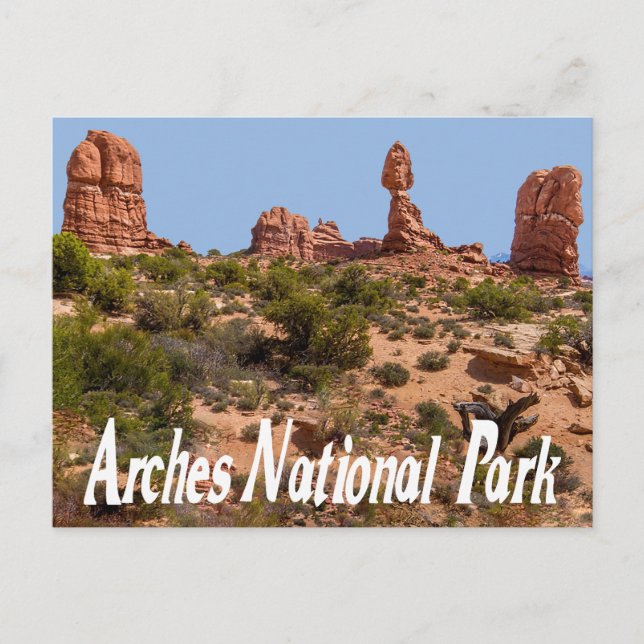 Arches National Park, Moab Utah Postcard Postkarte (Vorderseite)