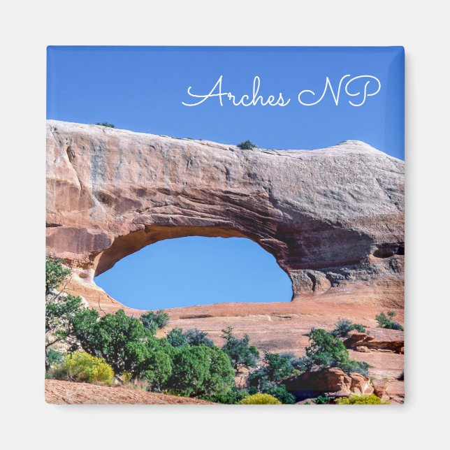 Arches National Park - North Window - Utah, USA Magnet (Vorne)