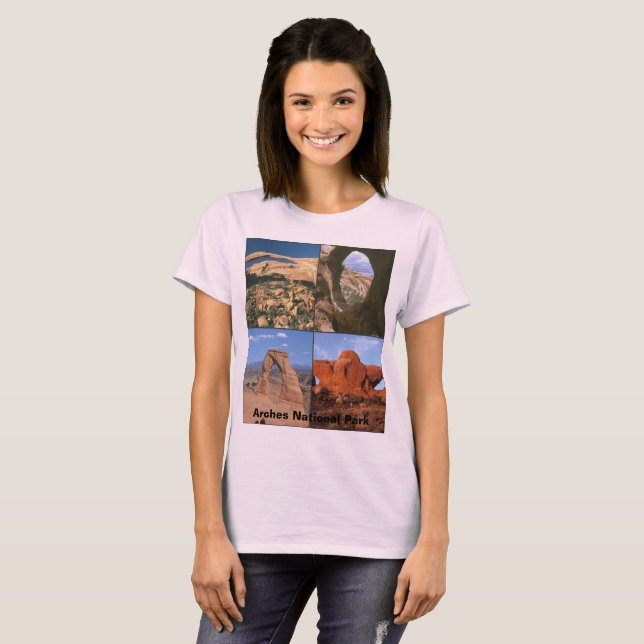 Arches National Park Sandstone Aches Collage T-Shirt (Vorne ganz)
