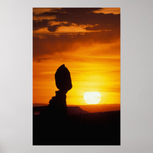 Arches National Park, UT Balance Rock bei Poster