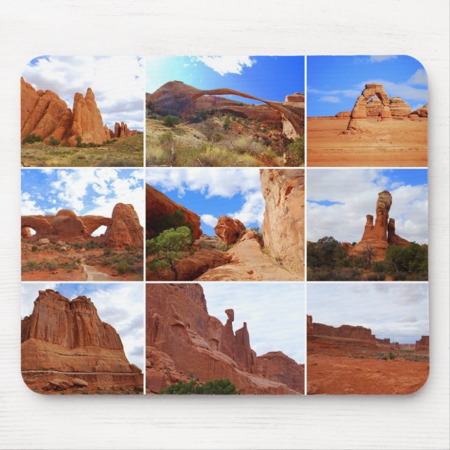 Arches National Park, Utah, Collage Mousepad (Vorne)