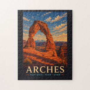 Arches National Park Utah Moderne Holzschnitt-Reis