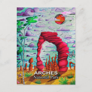 Arches National Park Utah Travel Art Carte postale