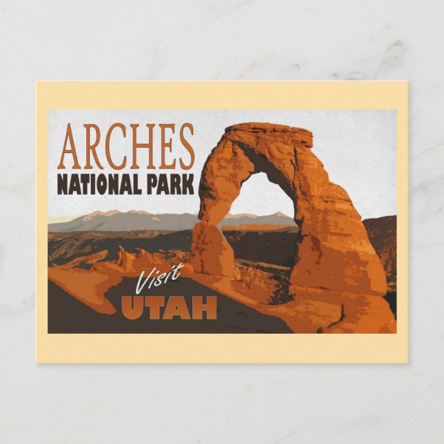Arches National Park Utah United Staaten Travel Postkarte (Vorderseite)