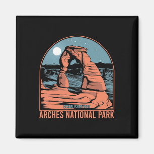Arches National Park Zartes Wandern Outdoor Wüste Magnet