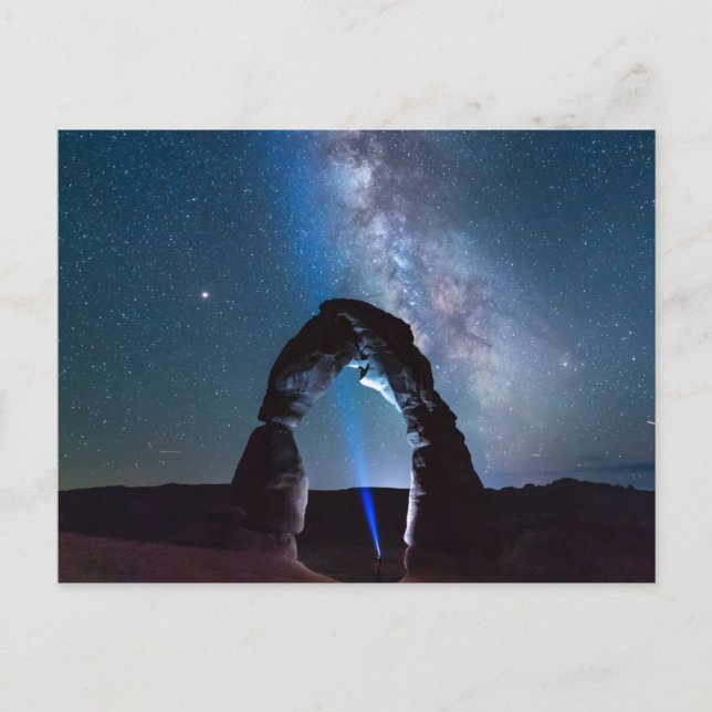 Arches Nationalpark bei Nacht MOAB Postkarte (Vorderseite)