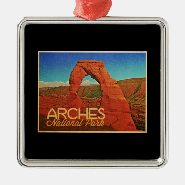 Arches Nationalpark Ornament Aus Metall (Vorne)