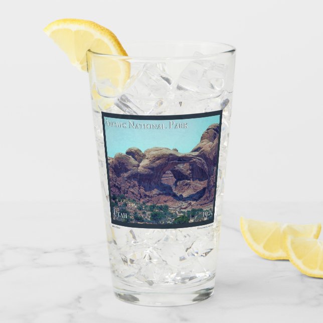 Arches Nationalpark Poster Glas (Vorderseite Ice)