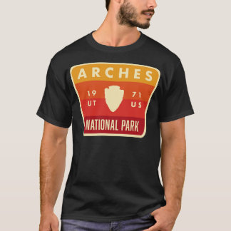 Arches Nationalpark Retro Arrowhead Red T-Shirt