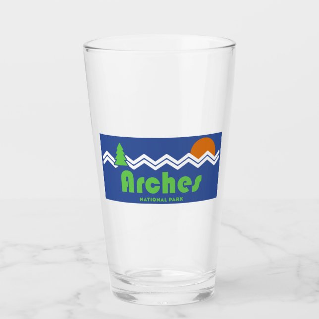 Arches Nationalpark Retro Glas (Vorderseite)