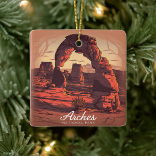 Arches Nationalpark Sandstone Keramikornament