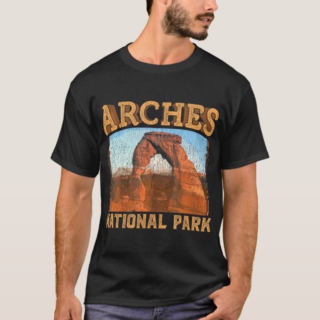 Arches Nationalpark Shirt Vintag Delikatessen (Vorderseite)