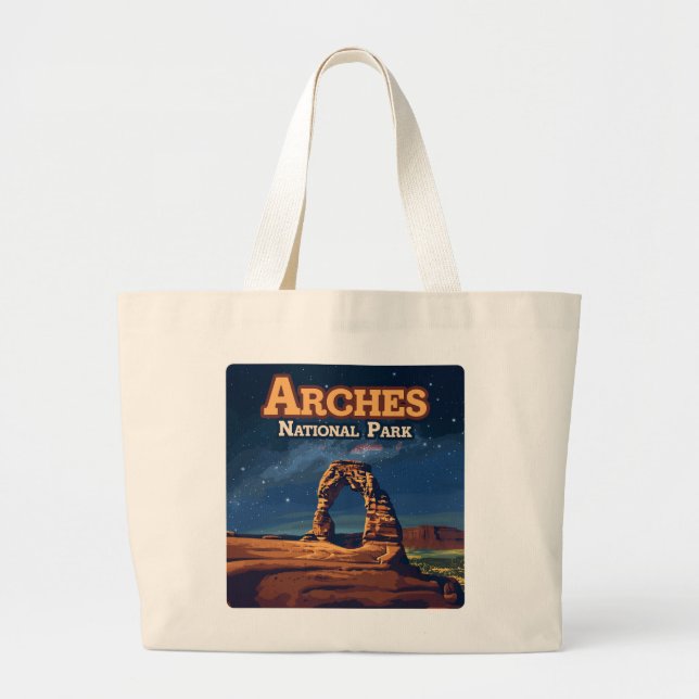 Arches Nationalpark Utah Fantastische Bergwelten Jumbo Stoffbeutel (Vorne)