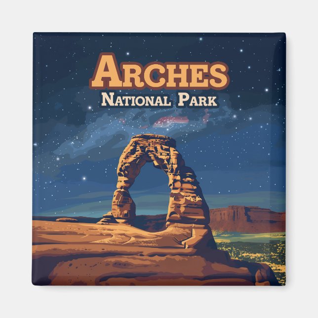 Arches Nationalpark Utah Fantastische Bergwelten Magnet (Vorne)