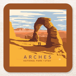 Arches Nationalpark Utah Rechteckiger Pappuntersetzer