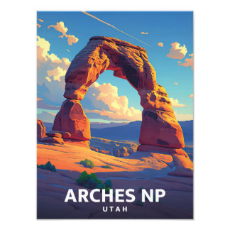 Arches NP Utah - Vintage Poster - Abbildung